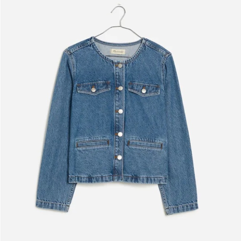 Madewell Denim Lady Jacket in Lakecourt Wash